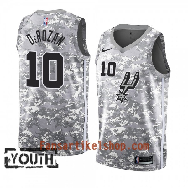 San Antonio Spurs Trikot DeMar DeRozan 10 2018-19 Nike Grau Swingman - Kinder San Antonio Spurs Trikot DeMar DeRozan 10 2018-19 Nike Grau Swingman - Kinder